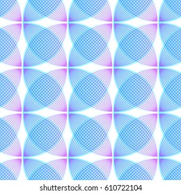 Abstract pink and blue background, geometric shapes with many thin lines. Seamless vector pattern. Lotus petals pattern. Vector illustration.