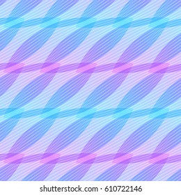 Abstract pink and blue background, geometric shapes with many thin lines. Seamless vector pattern. Lotus petals pattern. Vector illustration.