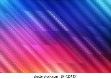 abstract pink and blue background with lines. illustration technology.
