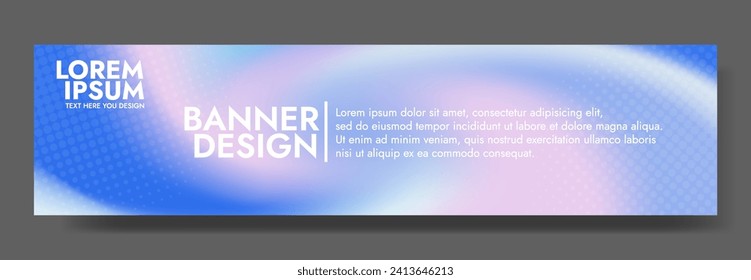 Abstract pink blue banner color with a unique wavy design. It is ideal for creating eye catching headers, promotional banners, and graphic elements with a modern and dynamic look.
