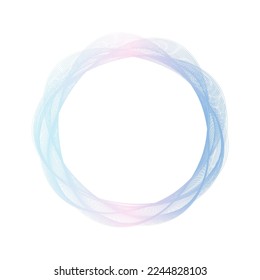 Abstrakter rosafarbener und blauer Rahmenhintergrund. Vektorgrafik.