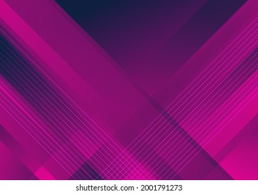 Abstract pink and blue diagonal stripes line gradient shapes background and texture. Vector illustration