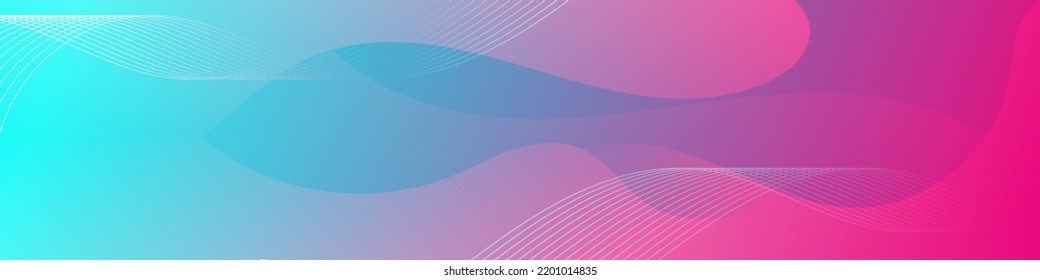 Resumen de la plantilla de la pancarta rosa y azul fluido. Diseño de fondo moderno. color de gradiente. Ondas dinámicas. Composición de formas líquidas. Ajustar para banderas