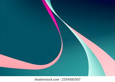 Fondo geométrico rosa y azul abstracto. Composición dinámica de formas. Ilustración vectorial.