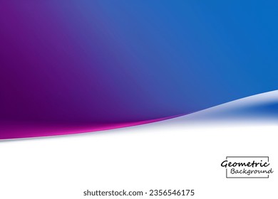 Abstract pink and blue geometric background. Dynamic shapes composition. Vector illustration.