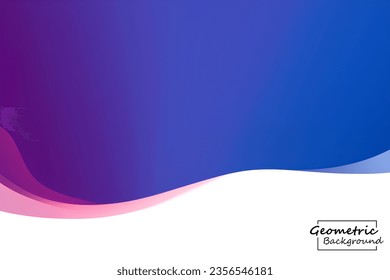 Abstract pink and blue geometric background. Dynamic shapes composition. Vector illustration.