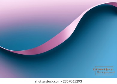 Abstract pink and blue geometric background. Dynamic shapes composition. Vector illustration.