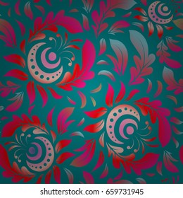 Abstract pink and blue geometric modern design. Texture of motley foil. Vector shiny backdrop. Circles seamless pattern. Art deco style.