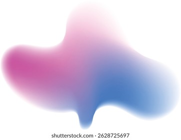 Abstract pink blue gradient cloud shape design