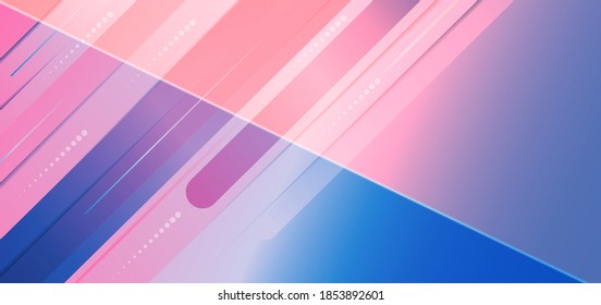 Abstract pink blue gradient diagonal geometric overlapping background. Modern concept. Vector illustration 