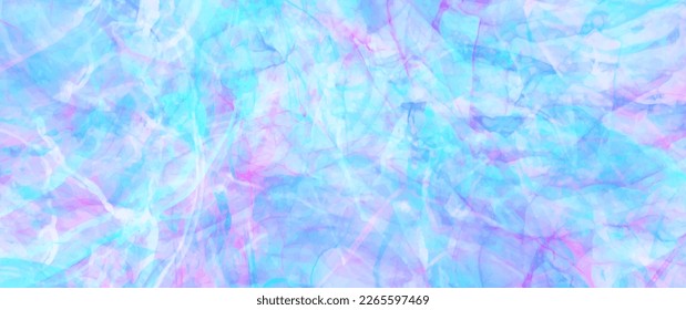 Abstract pink and blue ink vector art background for cover design, card, flyer, poster and design interior. Hand drawn illustration. Fluid art. Underwater world. Sea.
