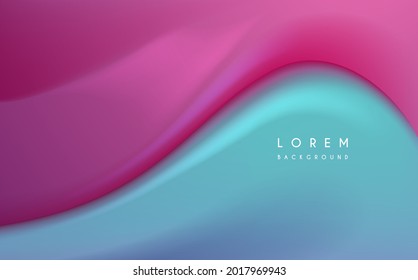 Abstract pink and blue liquid surface background