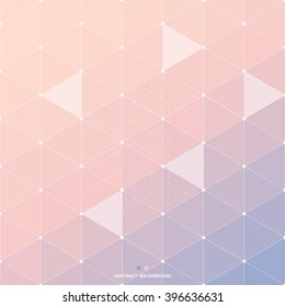 Abstract Pink Blue Polygon Background