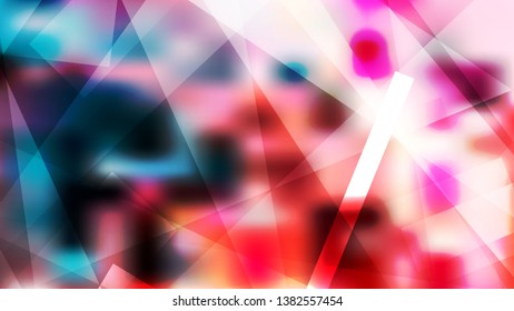 Abstract Pink Blue and White Geometric Background Vector Illustration