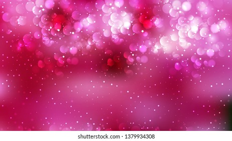 Abstract Pink Bokeh Background Illustrator