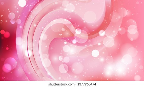 Abstract Pink Bokeh Defocused Lights Background