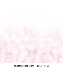 Abstract pink bokeh lights background. Vector illustration.