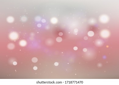Luces de boquilla rosas abstractas con ilustración de fondo de luz suave