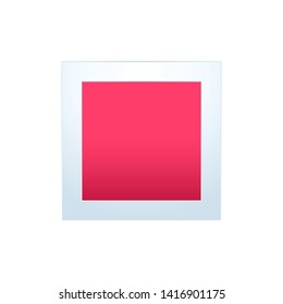 Abstract pink Box. Isolated Vector Illustration