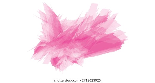 Las Abstractas pinceladas rosas crean un fondo dinámico y enérgico con una sensación de movimiento y profundidad.