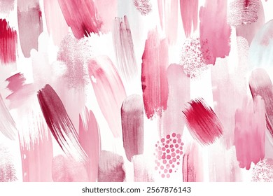 Abstract pink brush strokes, soft watercolor textures, artistic background design, modern wall art, stylish decor.