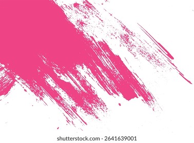 Abstract pink brushstroke texture on white background ideal for artistic designs and creative projects offering a stylish and modern appearance