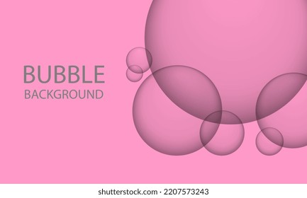 Abstract Pink Bubble Background Images Stock Illustration