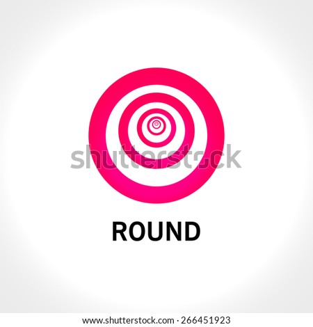 Abstract pink circle icon
