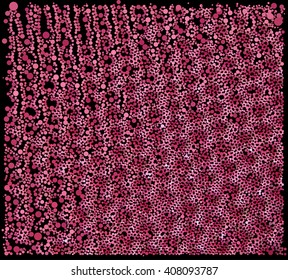 Abstract pink circle on black background