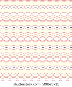 Abstract pink circle oval line design vertical background pattern seamless backdrop wallpaper. Vector image