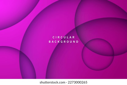 abstract pink circle shadow and light papercut dimension background, eps10 vector