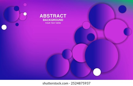 Abstract Pink circle textured background, Background creative design free vector template, Pink banner Background 