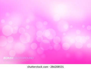 Abstract pink circular bokeh background