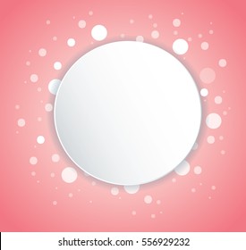 Abstract pink color Circle background