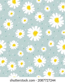 abstract pink color dots background elegance daisy pattern seamless 