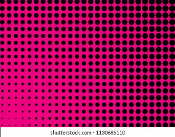 abstract pink color gradient halftone points background.dots pop art vector