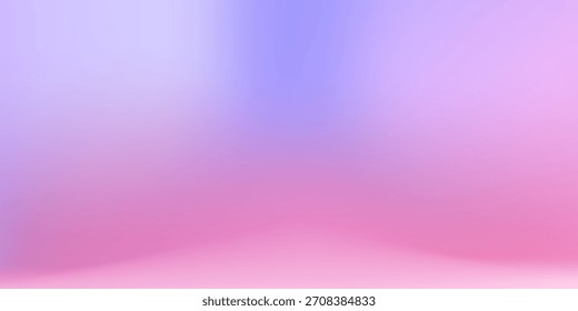 Abstrakter rosafarbener Farbverlauf-Studiohintergrund für die Produktpräsentation. Hintergrund; Schönheit; Wand; Kopienraum; minimalistisch; Szene; 