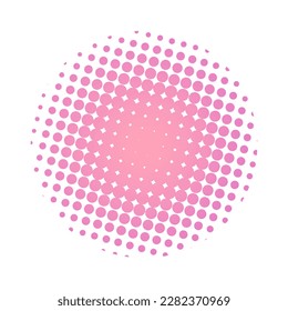 Resumen Color Rosa Rosado Fondo del patrón de trama de semitono. Gradiente. Vintage. Fondo de escritorio. Vector
