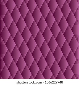 Abstract pink color triangle and hexagon shapes on background, vector illustration