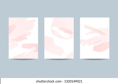 Abstract pink color vector banners