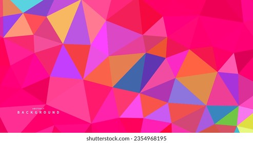 abstract pink colorful triangles simple background