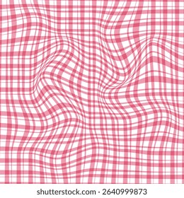 Abstract pink colour thik to thin seamless chaqe plade envolbe distorting wave pattern can used for background, tabile clothes and textile etc.