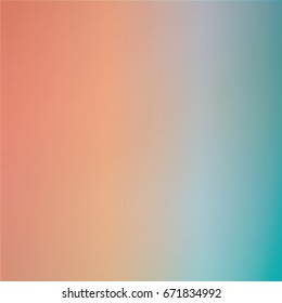 Abstract pink, coral, and blue blurred gradient background. Vector illustration. Concept for your graphic design, banner or poster