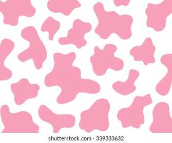 Abstract pink cow texture design background backdrop pattern wallpaper, vector image