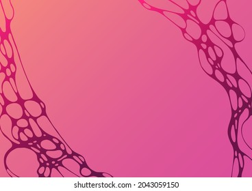 Abstract pink crimson Mother's Day fluid waves vector background. Women's Day greeting card on wedding invitation backdrop with curve lines in magenta pink rose scarlet colors. Vivid cosmetics pattern