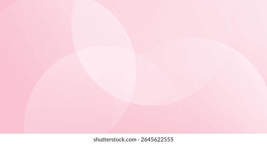 Abstract pink curve background, pink beauty dynamic wallpaper with circle shapes. Template banner background for beauty products, sales, ads, pages, events, web, and others
