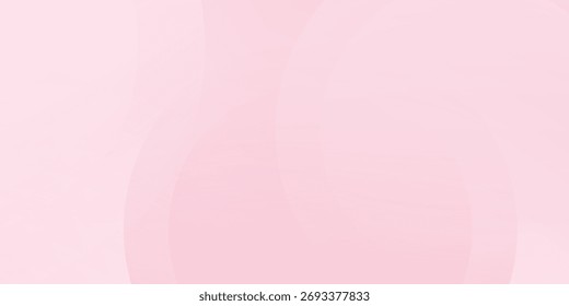 Abstract pink curve background, pink beauty dynamic wallpaper with circle shapes. Template banner background for beauty products, sales, ads, pages, events, web, and others