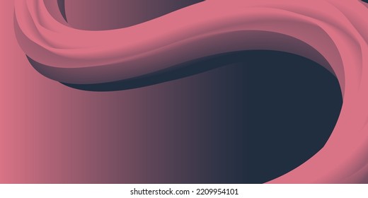 Abstract pink and dark blue background with smooth wavy texture Silk curtain luxury background