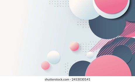 Abstract Pink Dark Blue Colorful Business Technology Background, Modern Style Template, Business Pink Grey Background