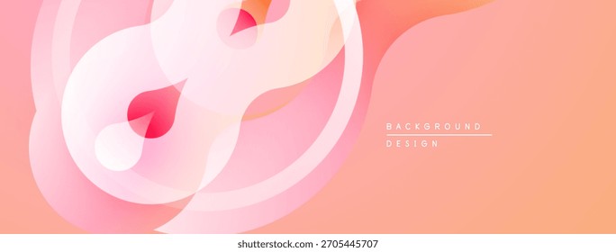 Abstractas diseño rosa. Curvas suaves, Gradientes crean flujo visual dinámico. Estética minimalista, textura de fondo moderna.